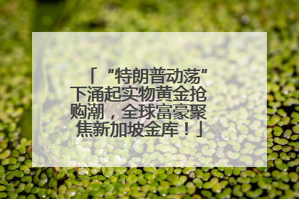 “特朗普动荡”下涌起实物黄金抢购潮，全球富豪聚焦新加坡金库！