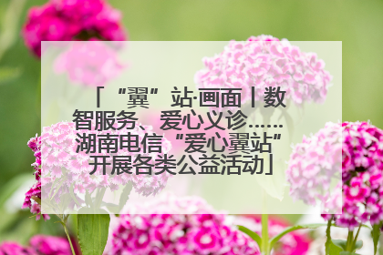 “翼”站·画面丨数智服务、爱心义诊……湖南电信“爱心翼站” 开展各类公益活动