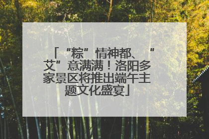 “粽”情神都、“艾”意满满！洛阳多家景区将推出端午主题文化盛宴