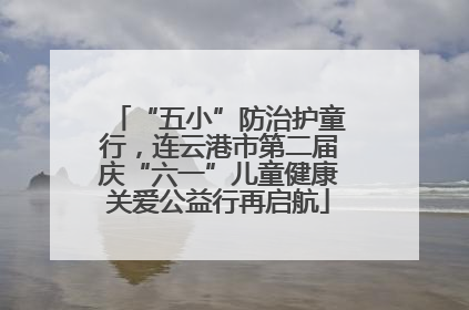 “五小”防治护童行，连云港市第二届庆“六一”儿童健康关爱公益行再启航
