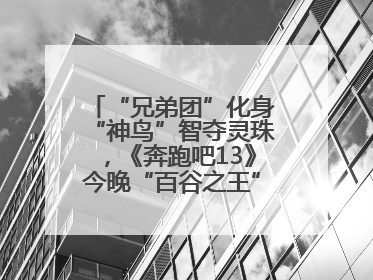 “兄弟团”化身“神鸟”智夺灵珠，《奔跑吧13》今晚“百谷之王”花落谁家？