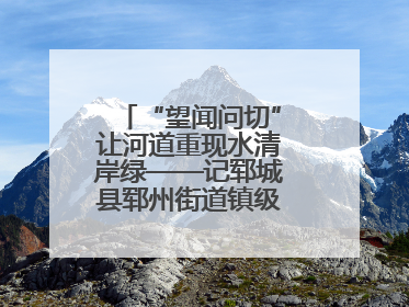 “望闻问切”让河道重现水清岸绿——记郓城县郓州街道镇级河长孟泓辰