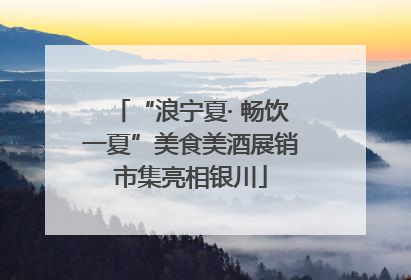 “浪宁夏· 畅饮一夏”美食美酒展销市集亮相银川