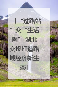 “过路站”变“生活圈” 湖北交投打造路域经济新生态