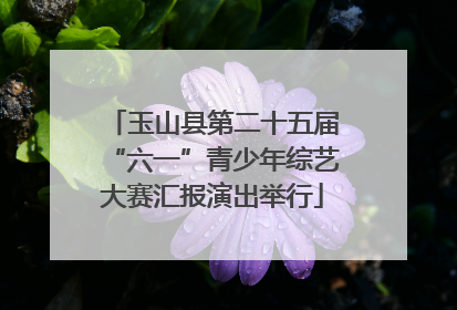 玉山县第二十五届“六一”青少年综艺大赛汇报演出举行