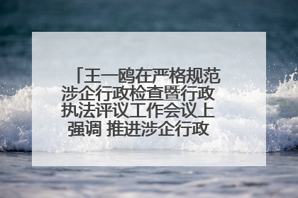 王一鸥在严格规范涉企行政检查暨行政执法评议工作会议上强调 推进涉企行政检查质效大幅提升