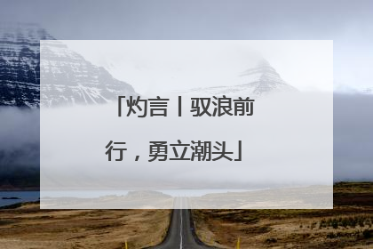 灼言丨驭浪前行，勇立潮头