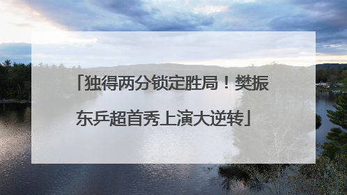 独得两分锁定胜局！樊振东乒超首秀上演大逆转