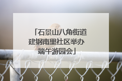 石景山八角街道建钢南里社区举办端午游园会