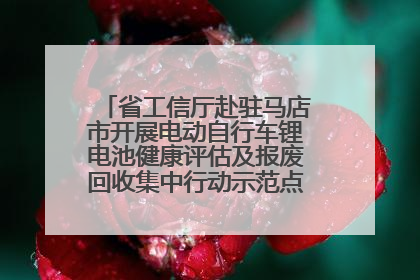 省工信厅赴驻马店市开展电动自行车锂电池健康评估及报废回收集中行动示范点建设调研指导