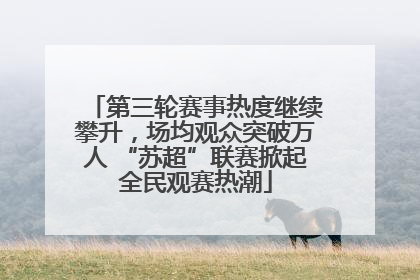 第三轮赛事热度继续攀升，场均观众突破万人 “苏超”联赛掀起全民观赛热潮