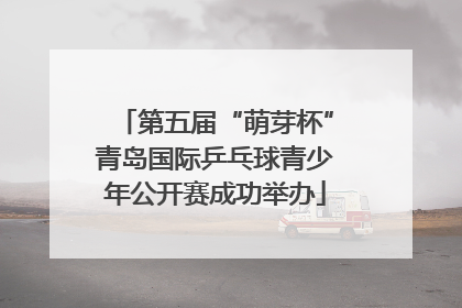 第五届“萌芽杯”青岛国际乒乓球青少年公开赛成功举办
