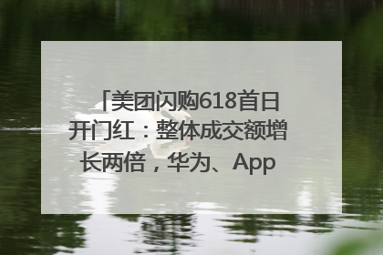 美团闪购618首日开门红：整体成交额增长两倍，华为、Apple、沃尔玛等近800个品牌翻倍增长