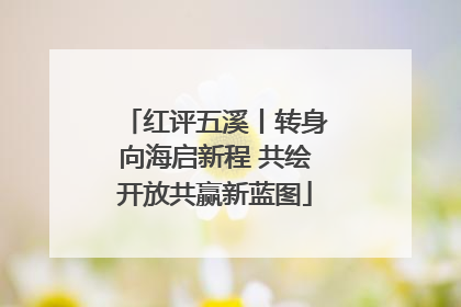 红评五溪丨转身向海启新程 共绘开放共赢新蓝图