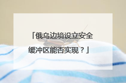 俄乌边境设立安全缓冲区能否实现？