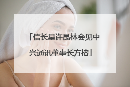 信长星许昆林会见中兴通讯董事长方榕