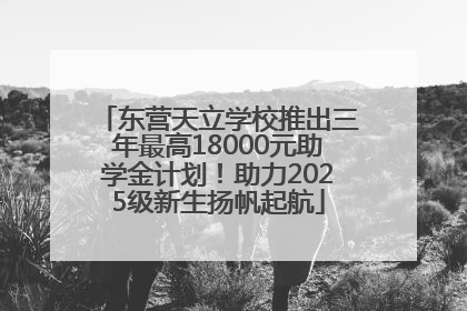 东营天立学校推出三年最高18000元助学金计划！助力2025级新生扬帆起航