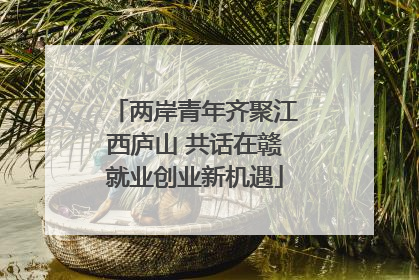 两岸青年齐聚江西庐山 共话在赣就业创业新机遇
