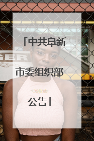 中共阜新市委组织部公告