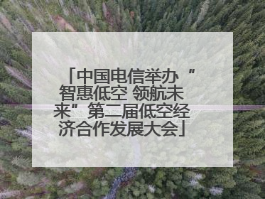中国电信举办“智惠低空 领航未来”第二届低空经济合作发展大会