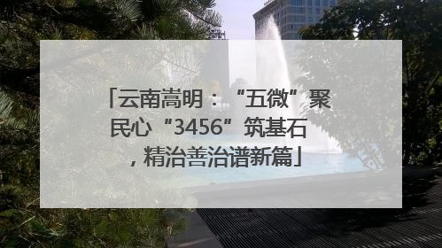 云南嵩明：“五微”聚民心“3456”筑基石，精治善治谱新篇