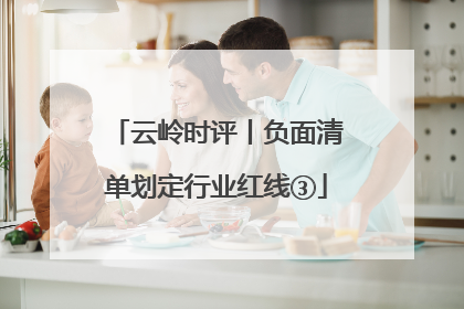 云岭时评丨负面清单划定行业红线③