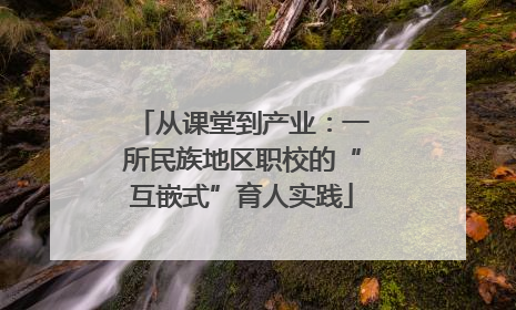 从课堂到产业：一所民族地区职校的“互嵌式”育人实践