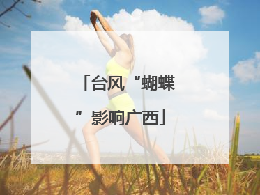 台风“蝴蝶”影响广西