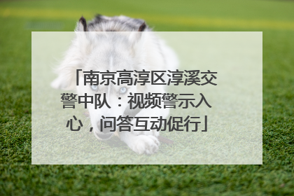 南京高淳区淳溪交警中队：视频警示入心，问答互动促行