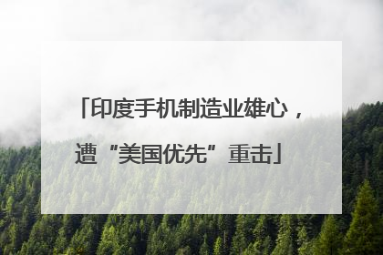 印度手机制造业雄心，遭“美国优先”重击