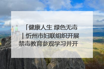 健康人生 绿色无毒｜忻州市妇联组织开展禁毒教育参观学习并开展主题党日活动