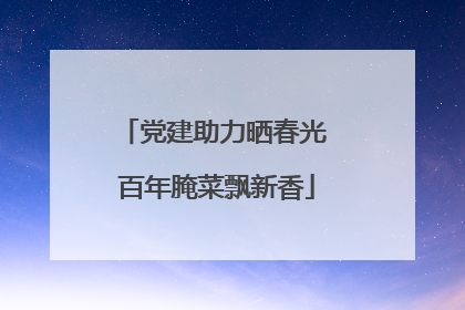 党建助力晒春光 百年腌菜飘新香