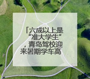 六成以上是“准大学生”，青岛驾校迎来暑期学车高峰