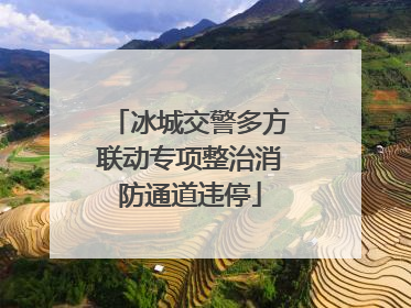 冰城交警多方联动专项整治消防通道违停