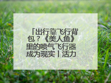 出行靠飞行背包？《美人鱼》里的喷气飞行器成为现实丨活力中国调研行