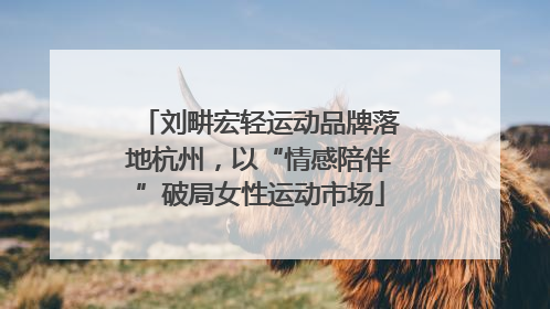刘畊宏轻运动品牌落地杭州，以“情感陪伴”破局女性运动市场