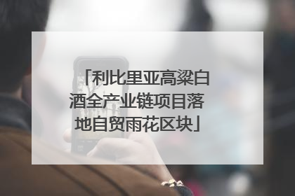 利比里亚高粱白酒全产业链项目落地自贸雨花区块