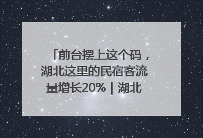 前台摆上这个码，湖北这里的民宿客流量增长20%｜湖北市场监管所的故事