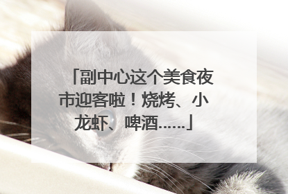 副中心这个美食夜市迎客啦！烧烤、小龙虾、啤酒……