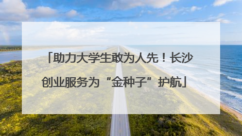 助力大学生敢为人先！长沙创业服务为“金种子”护航