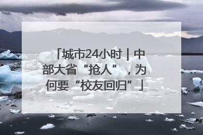 城市24小时｜中部大省“抢人”，为何要“校友回归”