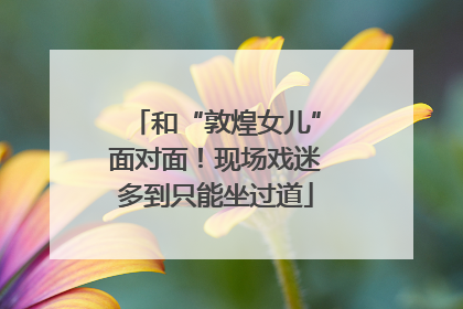 和“敦煌女儿”面对面！现场戏迷多到只能坐过道