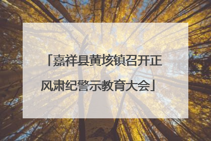 嘉祥县黄垓镇召开正风肃纪警示教育大会