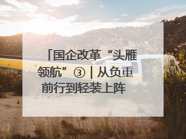 国企改革“头雁领航”③｜从负重前行到轻装上阵 重庆以“瘦身”谋“健体”