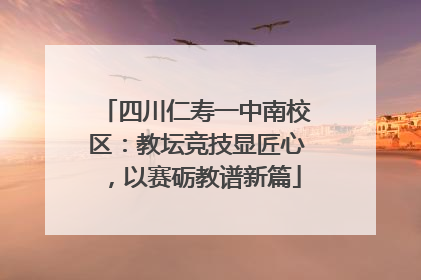 四川仁寿一中南校区：教坛竞技显匠心，以赛砺教谱新篇