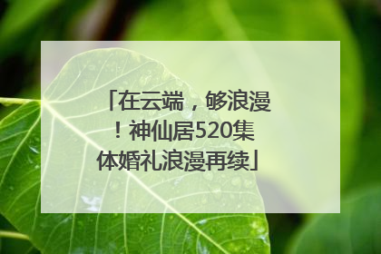 在云端，够浪漫！神仙居520集体婚礼浪漫再续