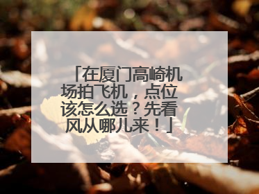 在厦门高崎机场拍飞机，点位该怎么选？先看风从哪儿来！