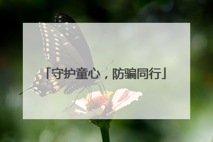 守护童心，防骗同行