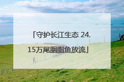 守护长江生态 24.15万尾胭脂鱼放流