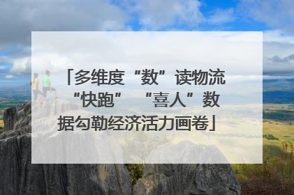 多维度“数”读物流“快跑” “喜人”数据勾勒经济活力画卷